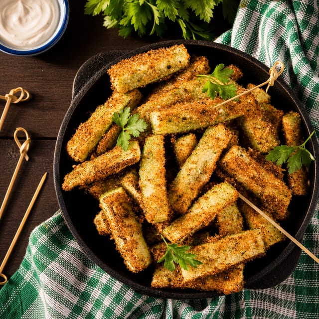 Fried Zucchini Sticks.