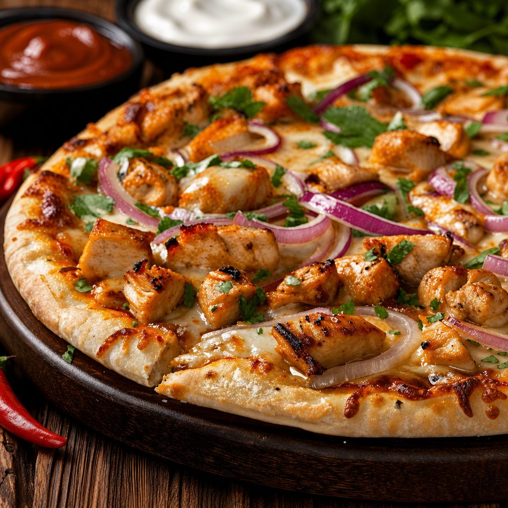 BBQ Chicken Pizza.